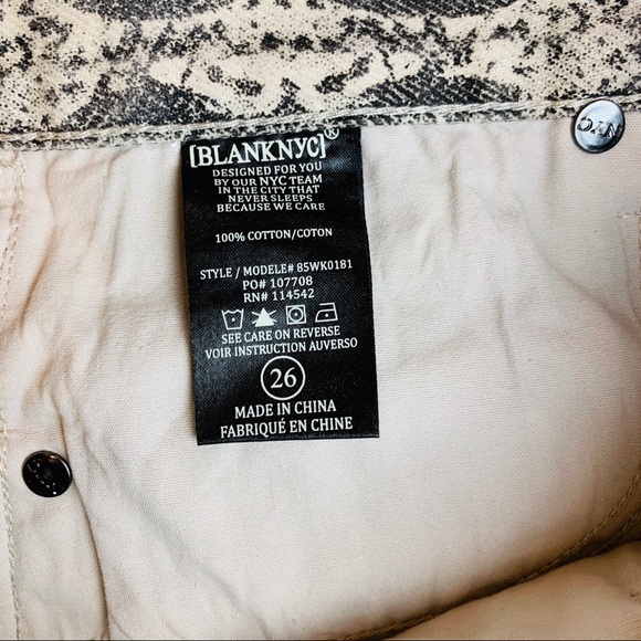 NWT BLANKNYC Snakeskin Print Denim Miniskirt - Picture 8 of 8
